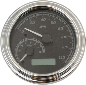 Dakota Digital Gauge Tank Blk/Gry Chr GAUGE GROUP Dakota Digital