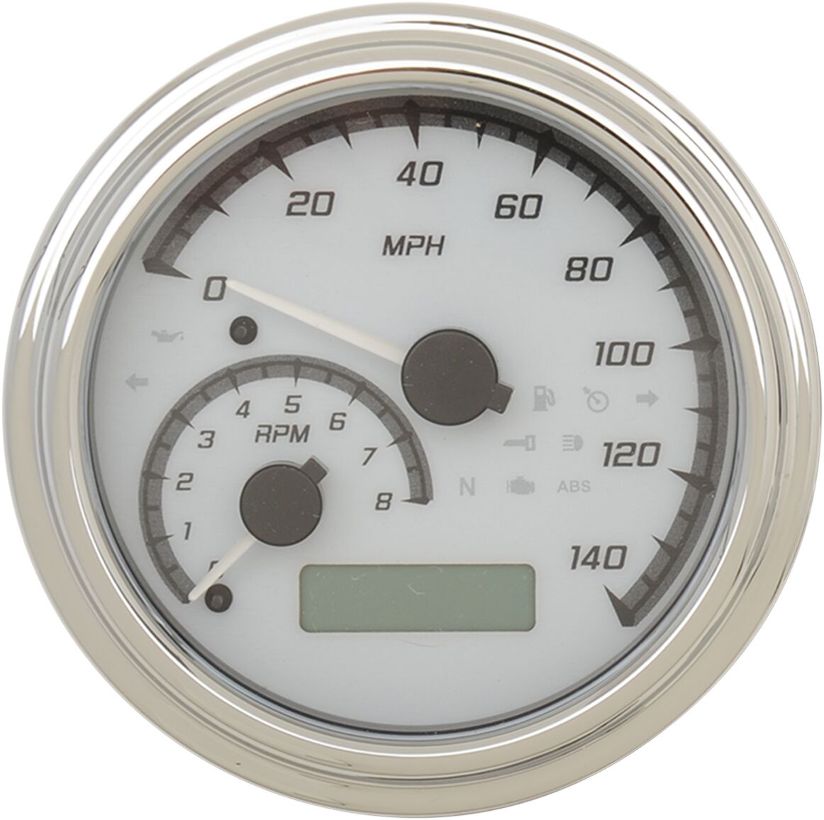 Dakota Digital Gauge Tank Wht/Gry Chr GAUGE GROUP Dakota Digital