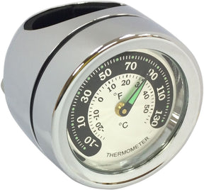 Drag Specialties Gage Thermo Chr 1' Bar GAUGE GROUP Drag Specialties