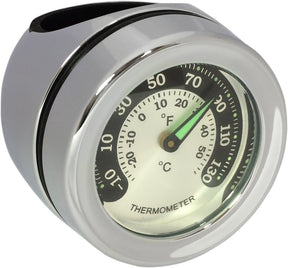 Drag Specialties Gage Thermo Chr 1.25 Bar GAUGE GROUP Drag Specialties