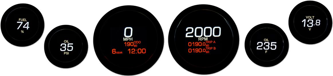 Dakota Digital Gauge6/Set Blbz Flht96 03 GAUGE GROUP Dakota Digital