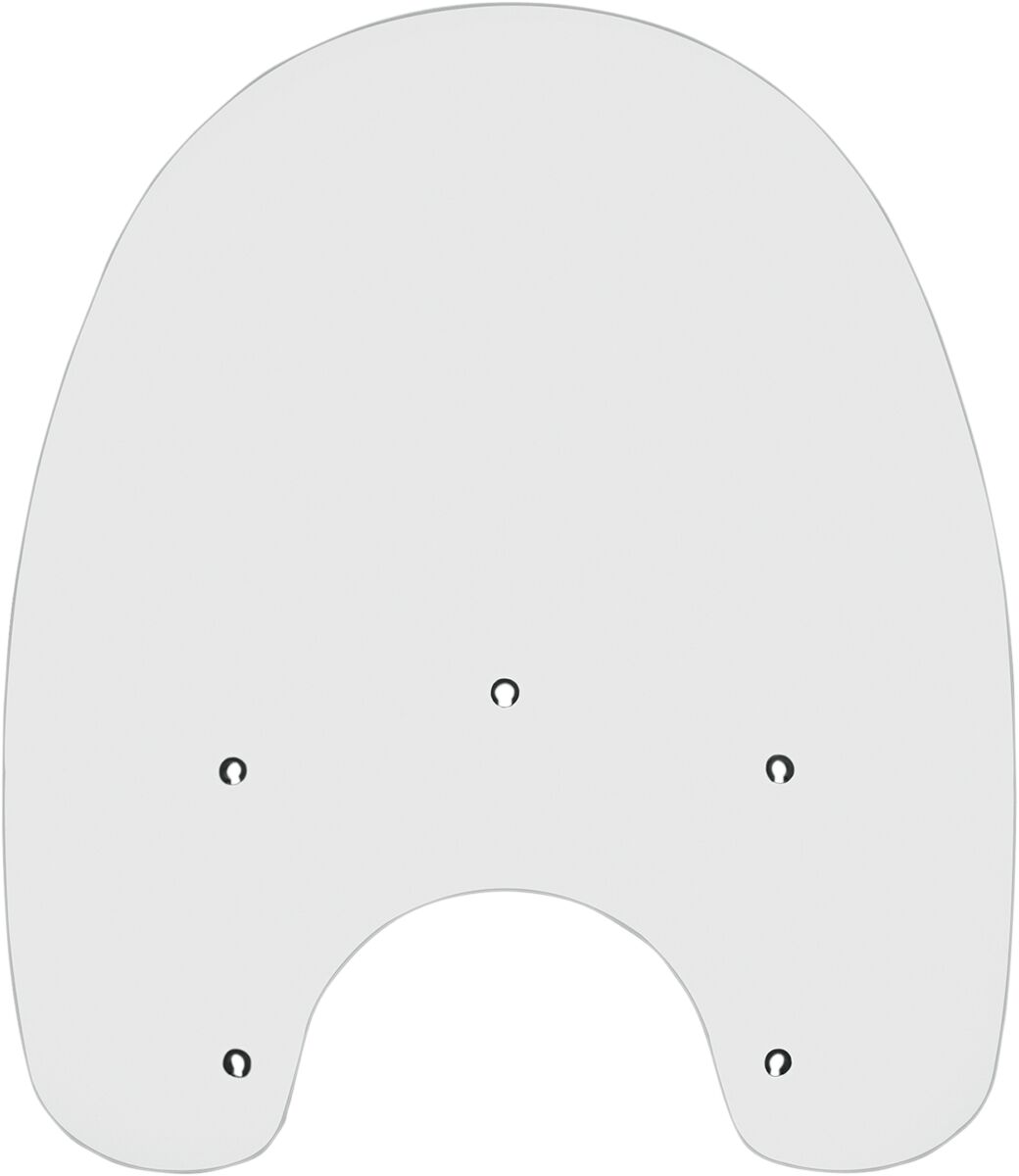 Memphis Shades Hd 19" Windshield Standard Replacement Plastic, Clear - 86-17 Softail Windshield Oem Harley Type Memphis Shades