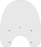 Memphis Shades Hd 19" Windshield Standard Replacement Plastic, Clear - 86-17 Softail Windshield Oem Harley Type Memphis Shades