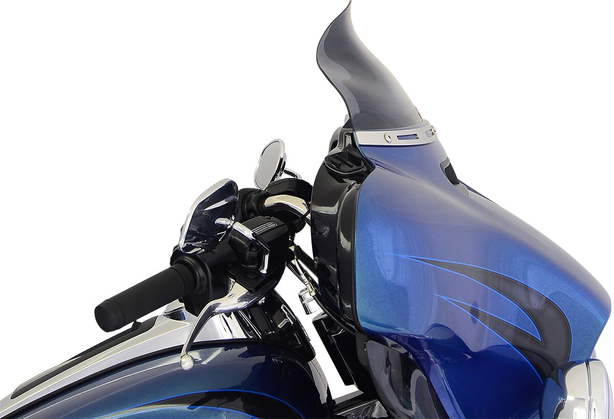 Klock Werks Flare Windshield 6.5" Dark Smoke Flh Windshield Oem Harley Type Klock Werks