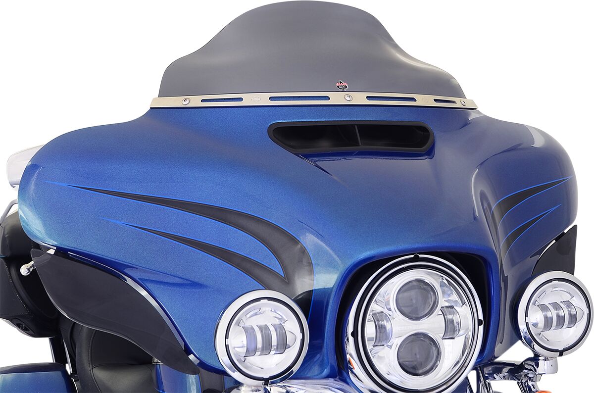 Klock Werks Flare Windshield 6.5" Dark Smoke Flh Windshield Oem Harley Type Klock Werks