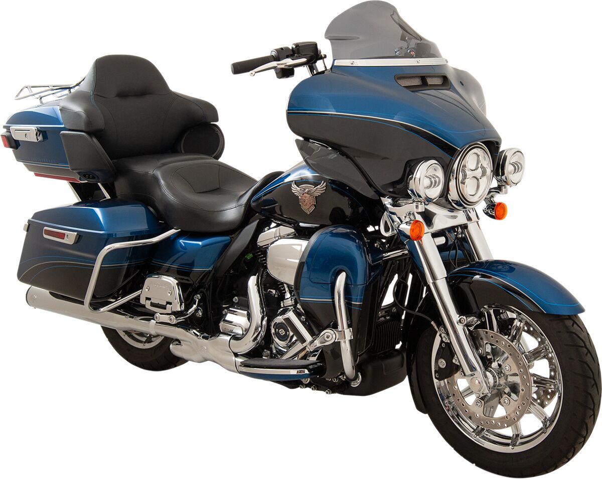 Klock Werks Flare Windshield 8.5" Dark Smoke Flh Windshield Oem Harley Type Klock Werks