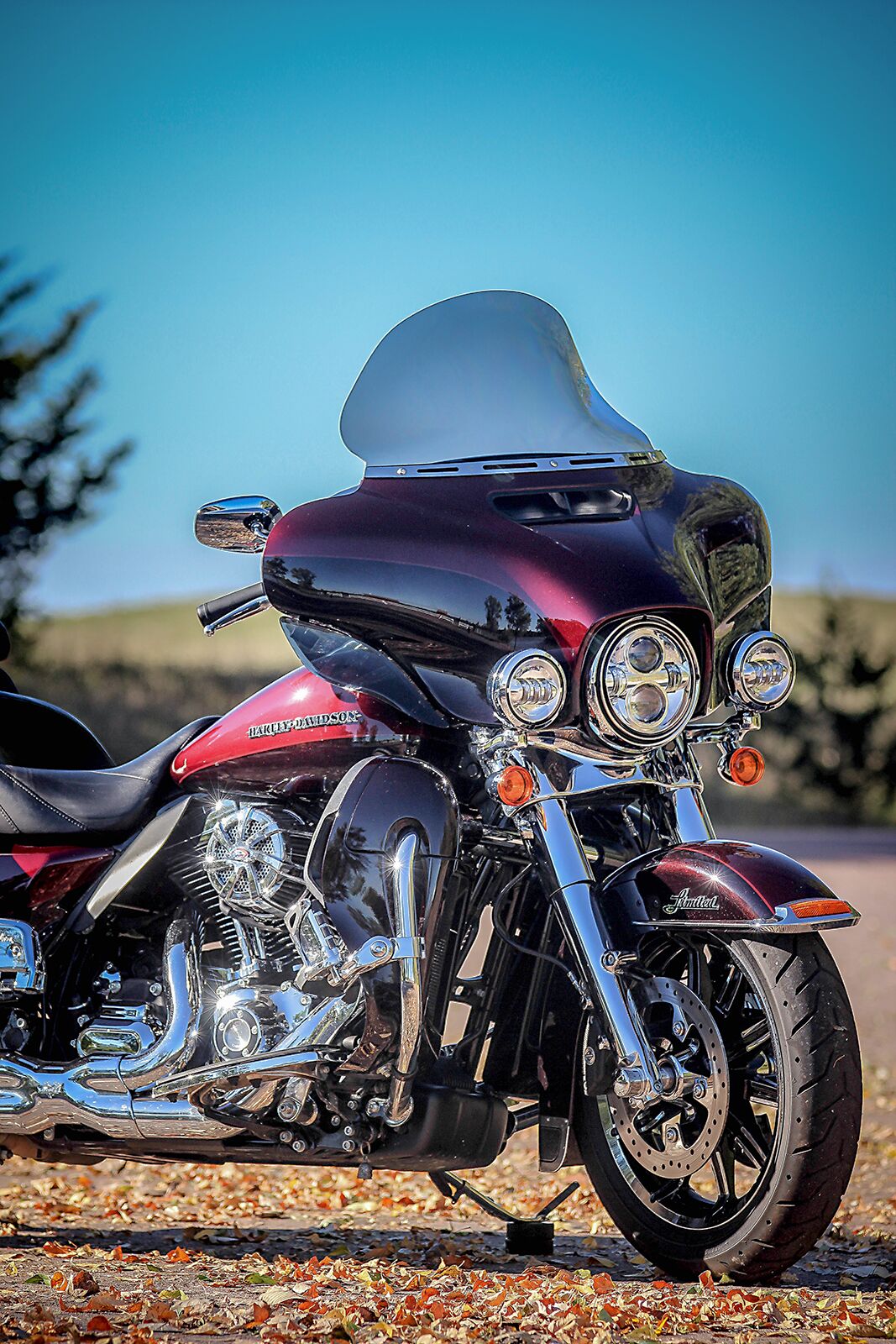 Klock Werks Flare Windshield 11.5" Clear Flh Windshield Oem Harley Type Klock Werks