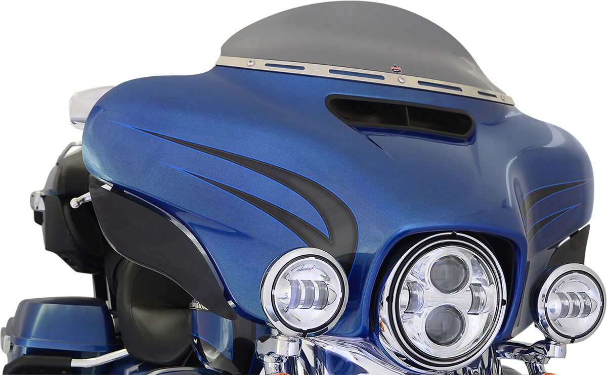 Klock Werks Windshield Flare 5" Flh Dark Smoke Windshield Oem Harley Type Klock Werks