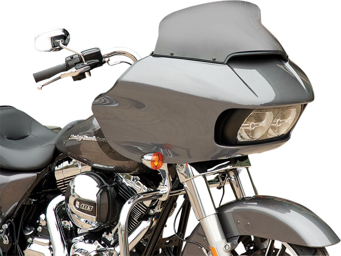 Memphis Shades Hd 6.5" Spoiler Windshield, Dark Black Smoke - 15-23 Touring Windshield Oem Harley Type Memphis Shades