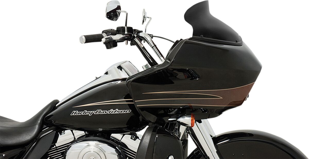 6.5" Spoiler Windshield, Black Opaque - 15-23 Touring Windshield Memphis Shades Default Title