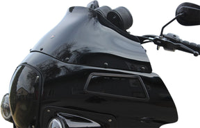 Klock Werks 9" Flare® Windshield, Solid Black - FXRP style fairings Windshield Oem Harley Type Klock Werks