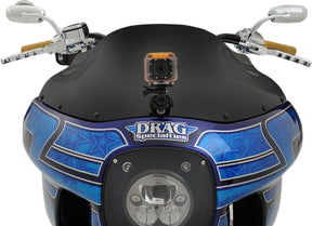 Klock Werks 9" Flare® Windshield, Solid Black - FXRP style fairings Windshield Oem Harley Type Klock Werks
