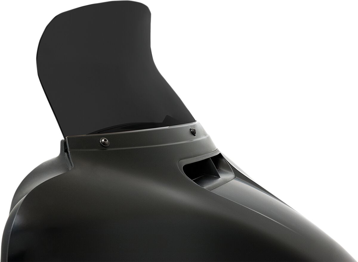 Memphis Shades Hd 8.5" Spoiler Windshield, Dark Black Smoke - 14-23 Touring Windshield Oem Harley Type Memphis Shades