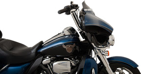 Klock Werks Windshield Flare Super Low 4" Flh Black Windshield Oem Harley Type Klock Werks