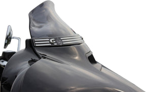 Klock Werks Windshield Flare Super Low 4" Flh Dark Smoke Windshield Oem Harley Type Klock Werks