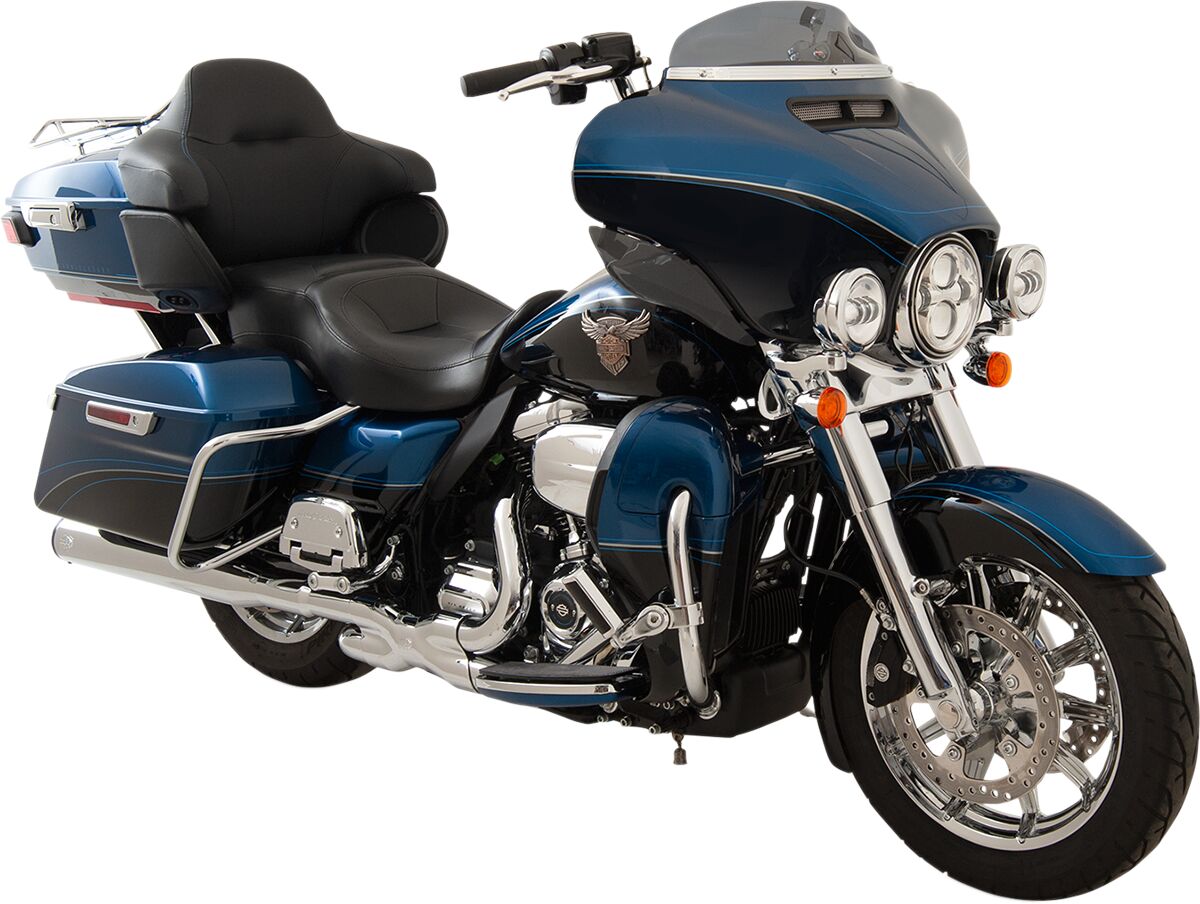 Klock Werks Windshield Flare Super Low 4" Flh Dark Smoke Windshield Oem Harley Type Klock Werks