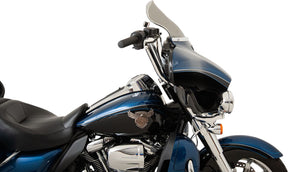 Klock Werks Windshield Flare Tall 10.5" Flh Smoke Windshield Oem Harley Type Klock Werks