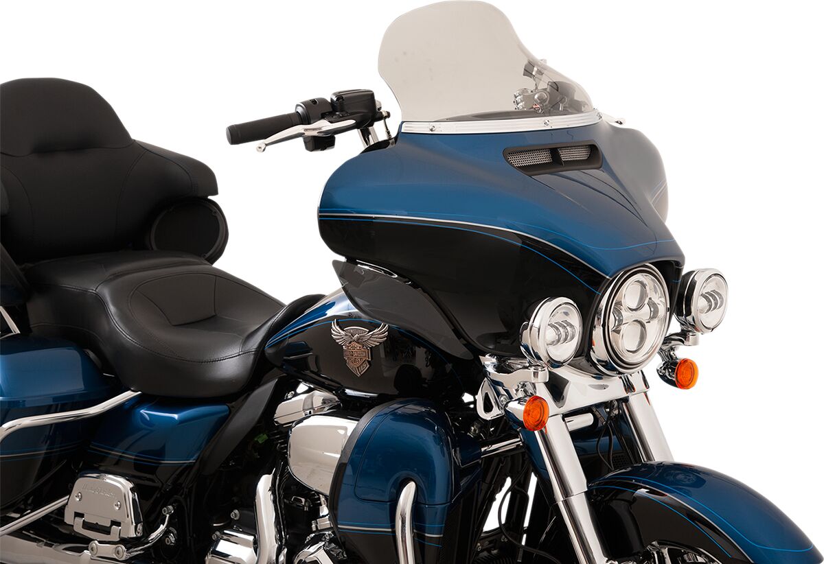 Klock Werks Windshield Flare Tall 10.5" Flh Smoke Windshield Oem Harley Type Klock Werks