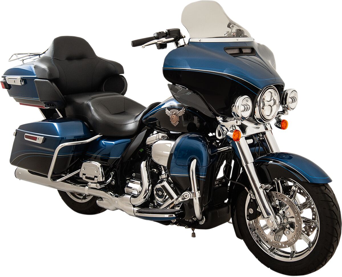 Klock Werks Windshield Flare Tall 10.5" Flh Smoke Windshield Oem Harley Type Klock Werks