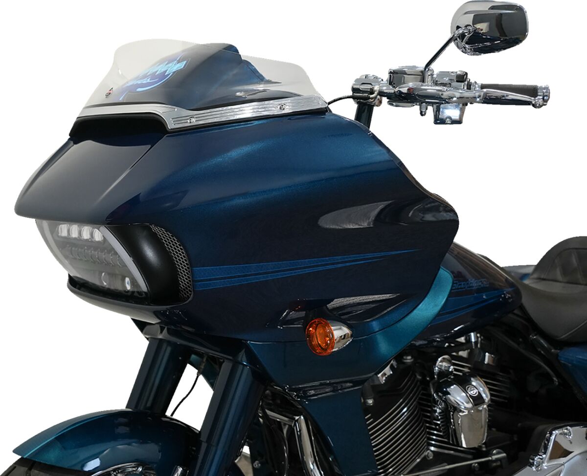 Klock Werks Windshield Flare Fltr Sport 6" Clear Windshield Oem Harley Type Klock Werks