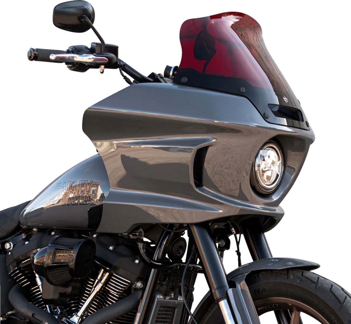 Klock Werks Windshield Flare Fxlrst Sport Red 8" Windshield Oem Harley Type Klock Werks