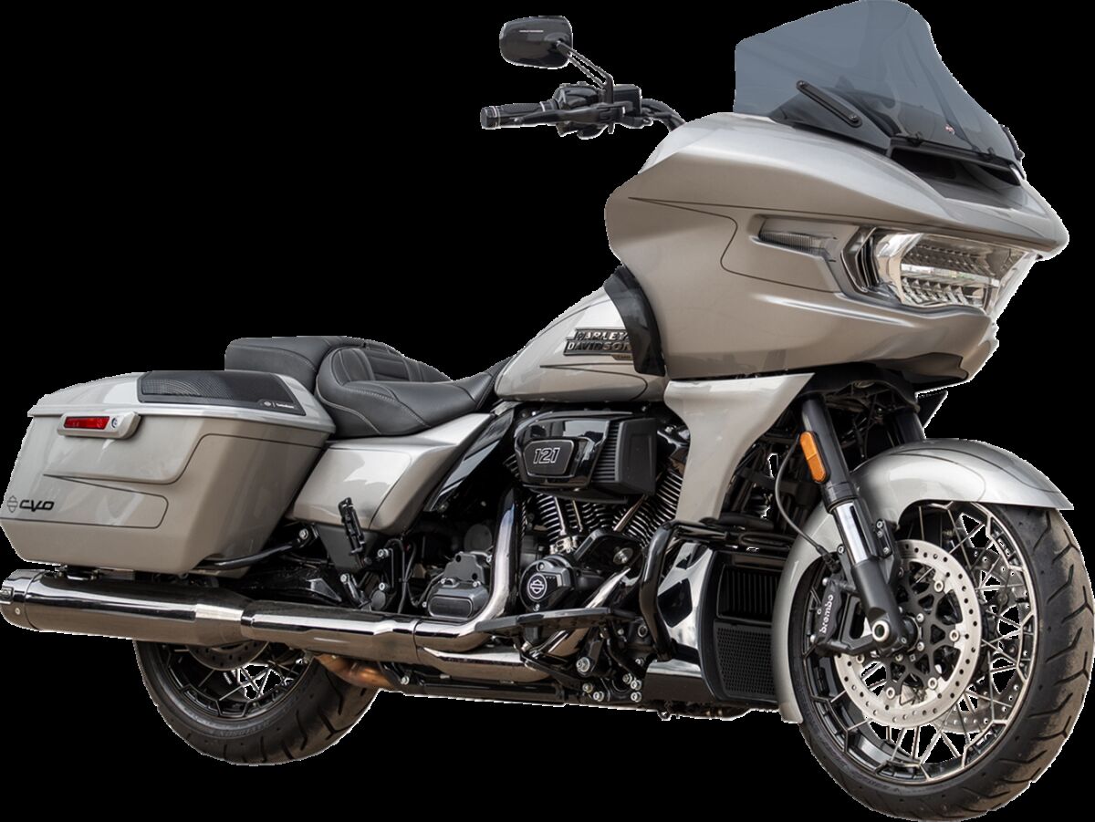 Klock Werks Windshield Flare Fltr Dark Smoke 12" Windshield Oem Harley Type Klock Werks