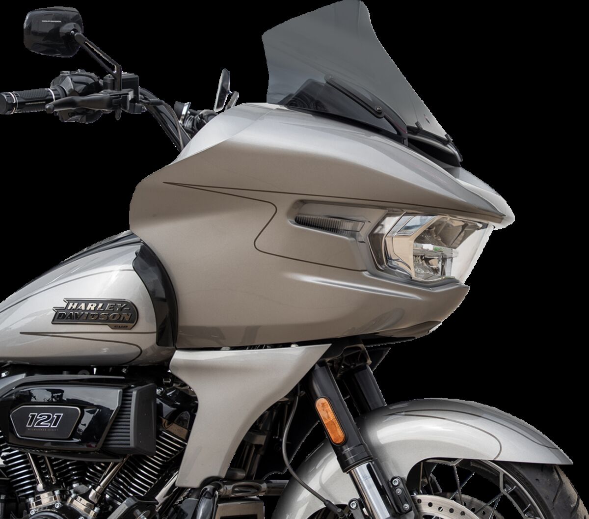 Klock Werks Windshield Flare Fltr Dark Smoke 12" Windshield Oem Harley Type Klock Werks