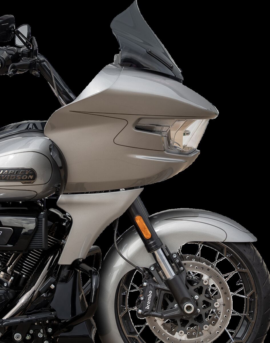 Klock Werks Windshield Flare Fltr Dark Smoke 12" Windshield Oem Harley Type Klock Werks