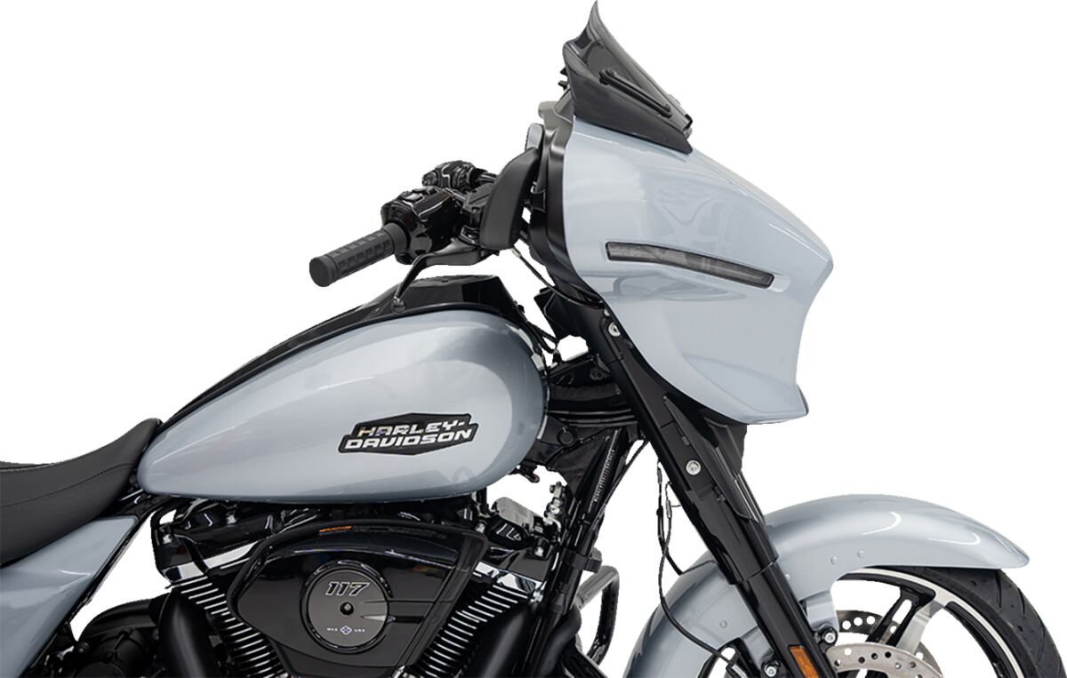 Klock Werks Windshield Flare 8" Black 23 24 Flh Windshield Oem Harley Type Klock Werks