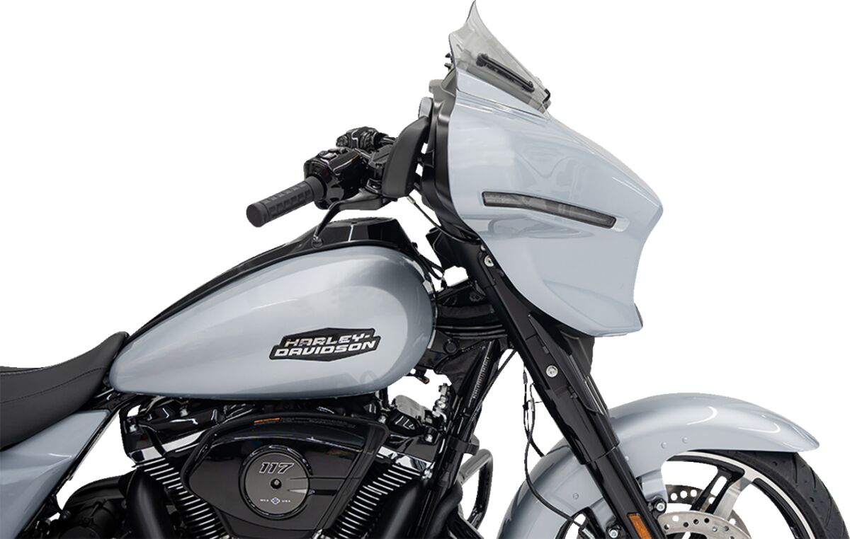 Klock Werks Windshield Flare 8" Clear 23 24 Flh Windshield Oem Harley Type Klock Werks