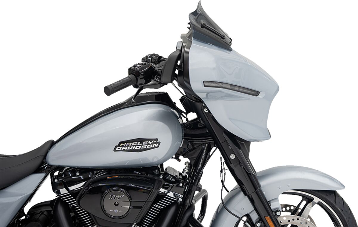 Klock Werks Windshield Flare 8" Dk Sm 23 24 Flh Windshield Oem Harley Type Klock Werks