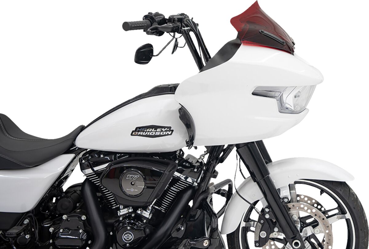 Klock Werks Windshield Flare 10" Sport Red 23 24 Fltr Windshield Oem Harley Type Klock Werks