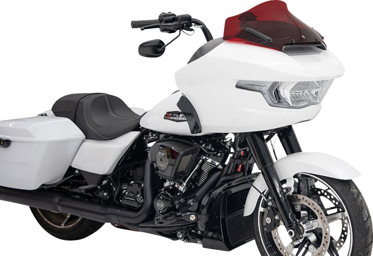 Klock Werks Windshield Flare 10" Sport Red 23 24 Fltr Windshield Oem Harley Type Klock Werks
