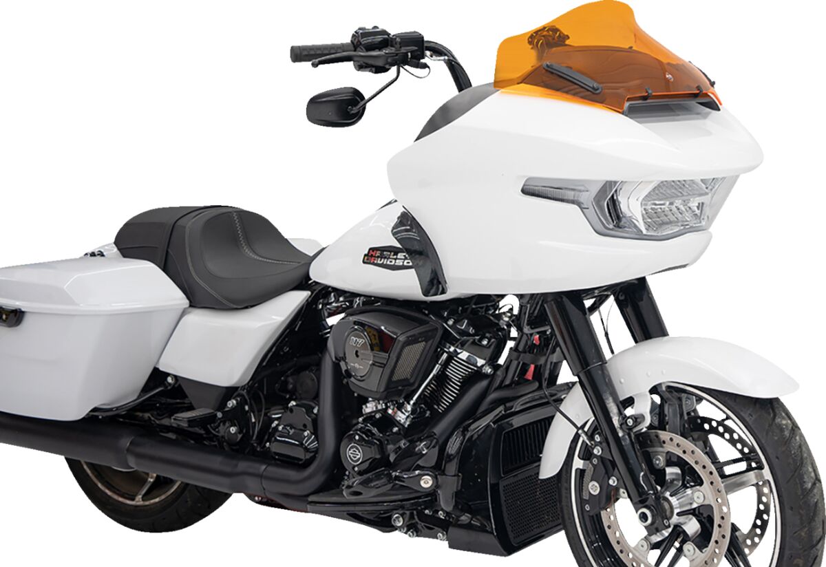 Klock Werks Windshield Flare 10" Sport Orange 23 24 Fltr Windshield Oem Harley Type Klock Werks