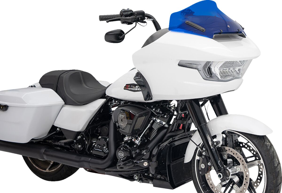 Klock Werks Windshield Flare 10" Sport Blue 23 24 Fltr Windshield Oem Harley Type Klock Werks