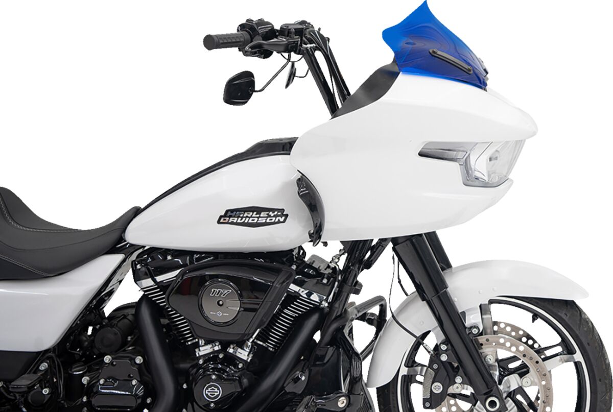 Klock Werks Windshield Flare 10" Sport Blue 23 24 Fltr Windshield Oem Harley Type Klock Werks
