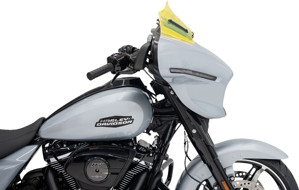 Klock Werks Windshield Flare 8" Yell Ice 23 24 Flh Windshield Oem Harley Type Klock Werks