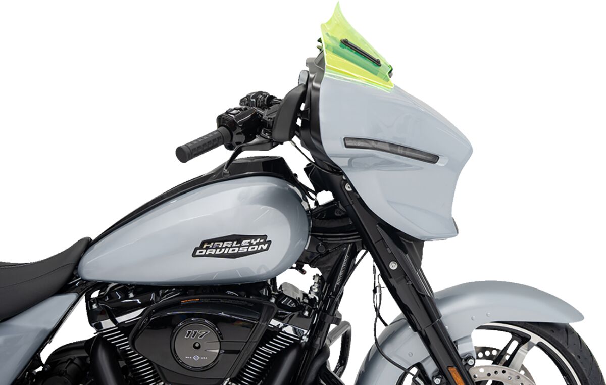 Klock Werks Windshield Flare 8" Grn Ice 23 24 Flh Windshield Oem Harley Type Klock Werks