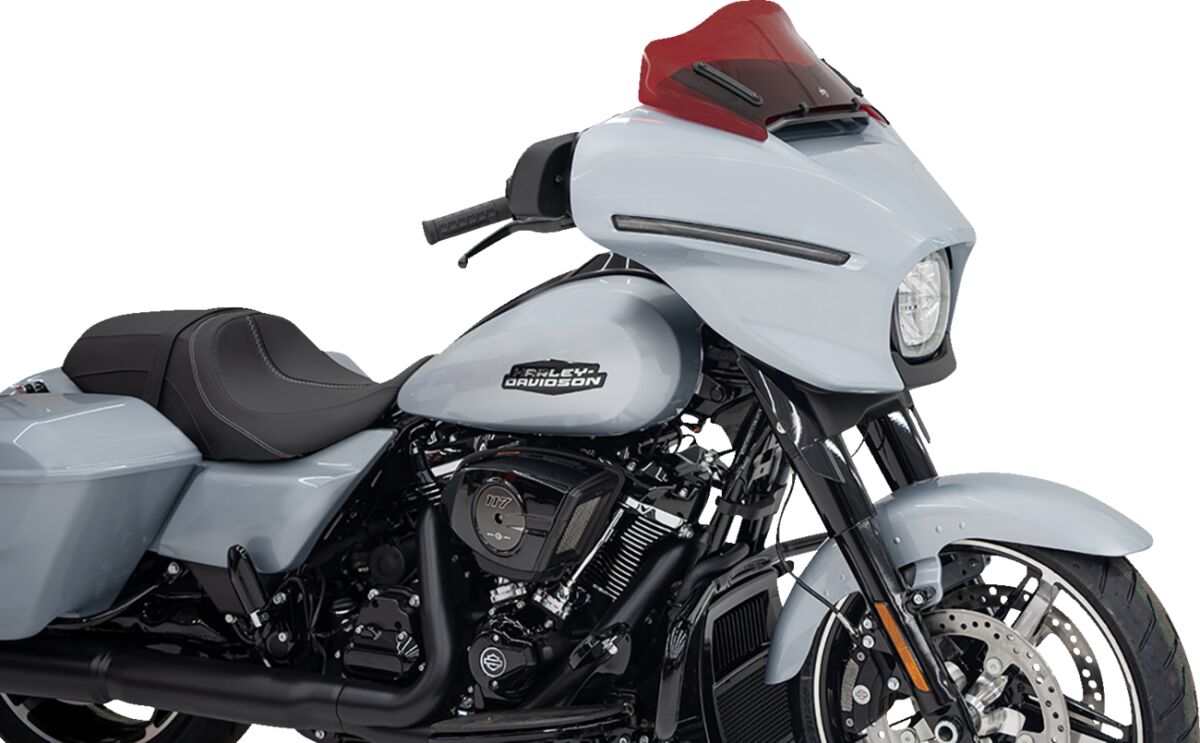 Klock Werks Windshield Flare 8" Red 23 24 Flh Windshield Oem Harley Type Klock Werks