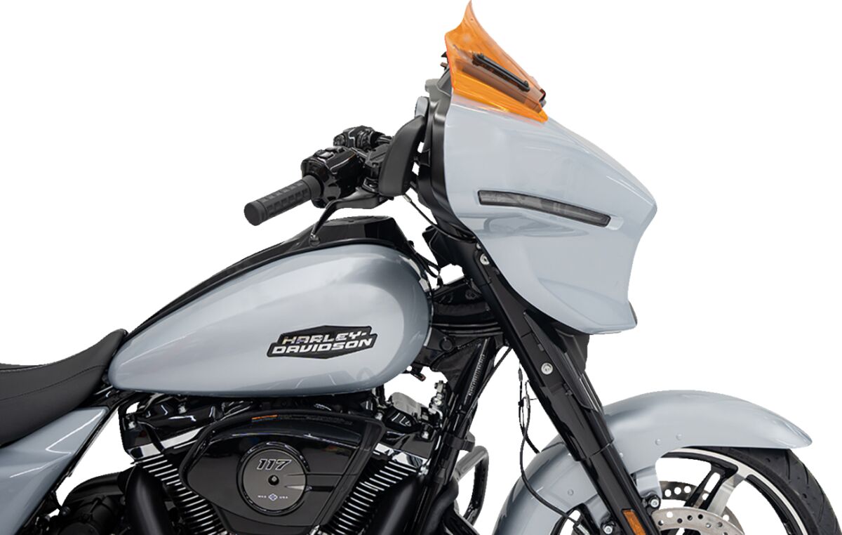Klock Werks Windshield Flare 8" Orange 23 24 Flh Windshield Oem Harley Type Klock Werks