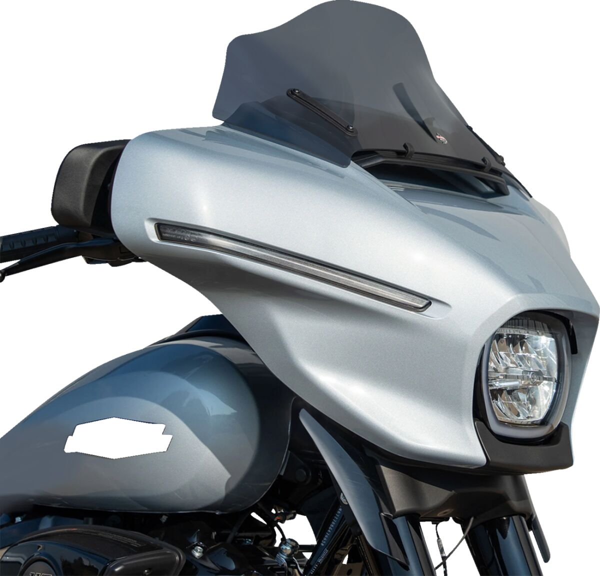 Klock Werks Windshield Flare 10" 23 24 Flh Dark Smoke Windshield Oem Harley Type Klock Werks