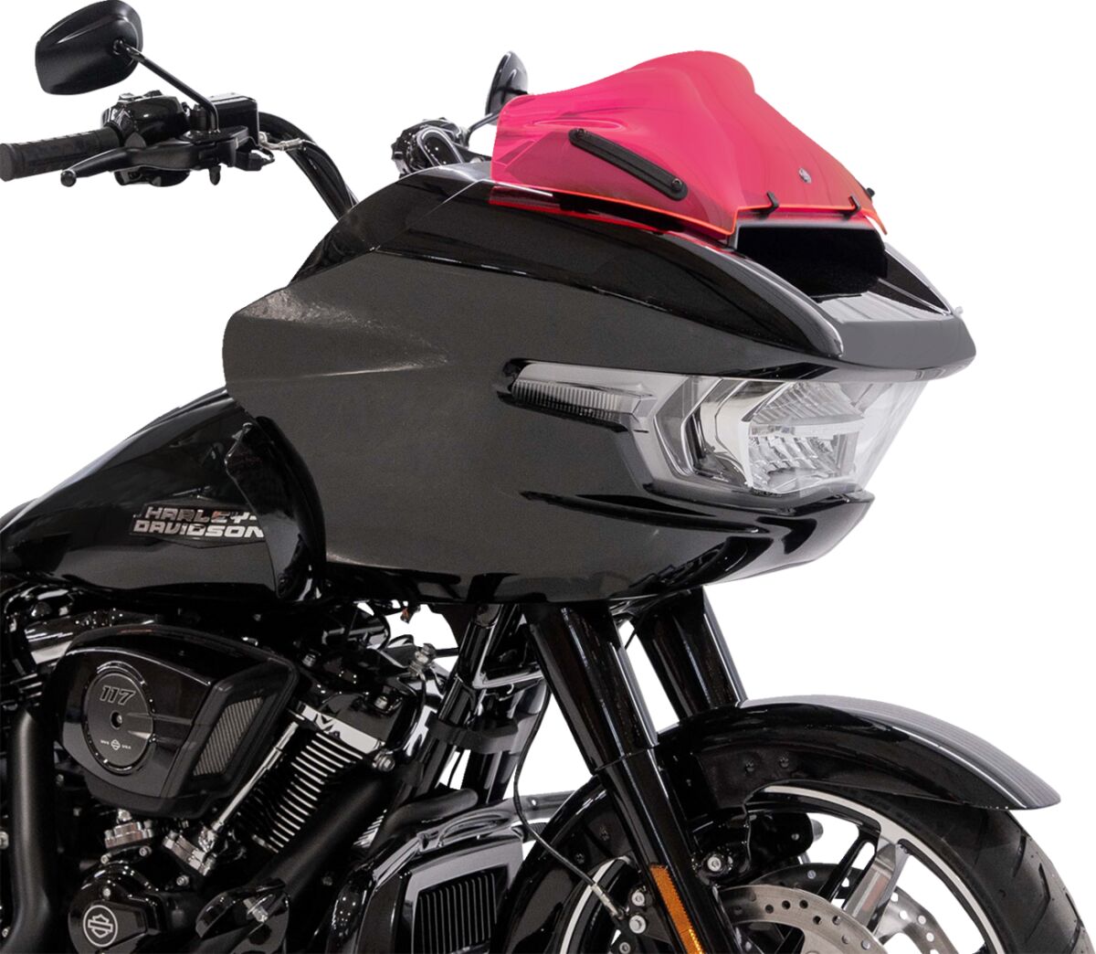 Klock Werks Windshield Flare 8" Sport 23 24 Fltr Pink Ice Windshield Oem Harley Type Klock Werks