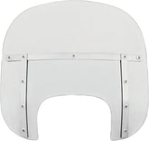 Memphis Shades Hd 13" Windshield Memphis Fats, Clear & Polished Mount Kit - 18+ Softail Windshield Memphis Shades