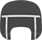 Memphis Shades Hd 13" Windshield Memphis Fats, Dark Black Smoke & Polished Mount Kit - 18+ Softail Windshield Memphis Shades