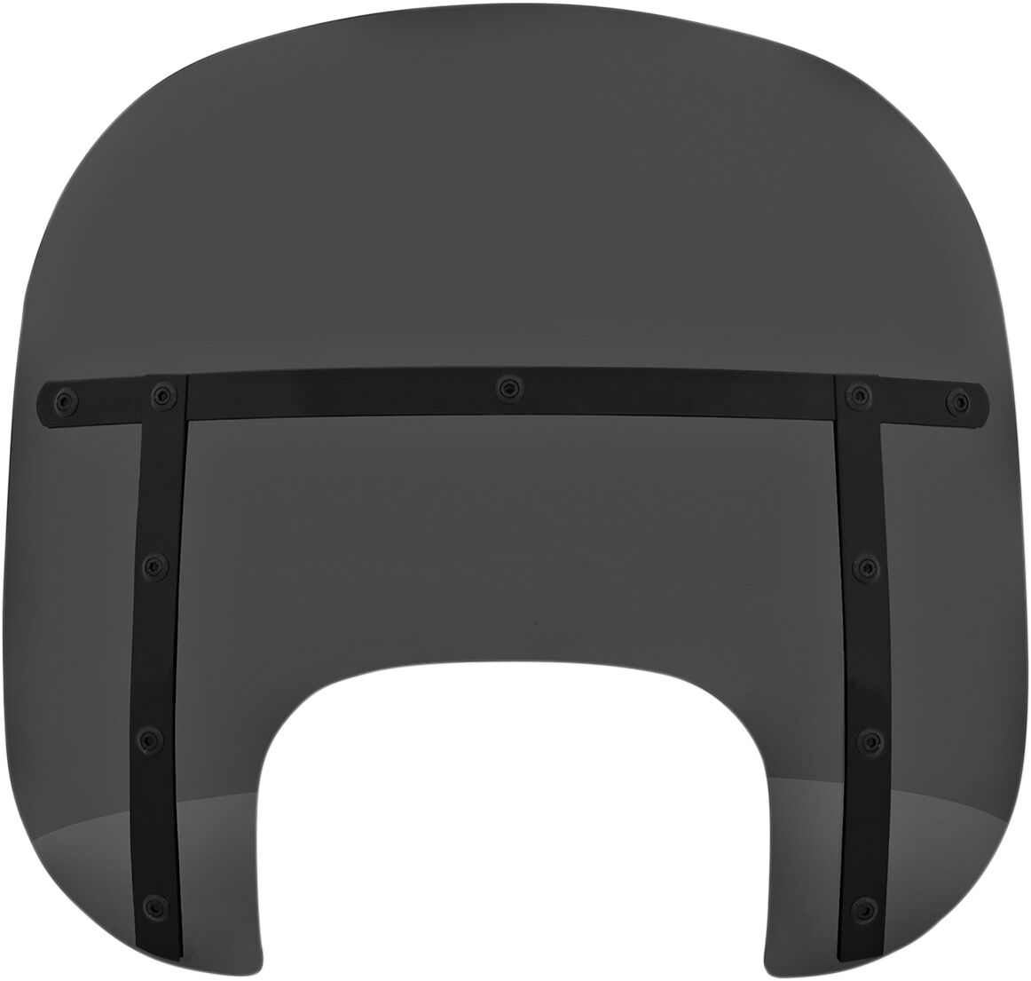 Memphis Shades Hd 13" Windshield Memphis Fats, Dark Black Smoke & Black Mount Kit - 18+ Softail Windshields Memphis Shades