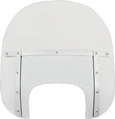 15" Windshield Memphis Fats, Clear & Polished Mount Kit - 18+ Softail Windshield Memphis Shades Default Title