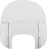 Memphis Shades Hd 15" Windshield Memphis Fats, Clear & Polished Mount Kit - 18+ Softail Windshield Memphis Shades