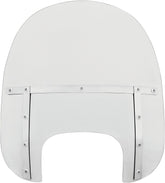 17" Windshield Memphis Fats, Clear & Polished Mount Kit - 18+ Softail Windshield Memphis Shades Default Title