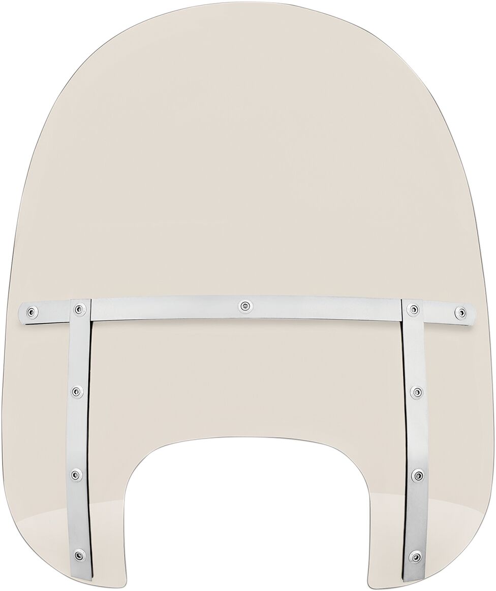 Memphis Shades Hd 19" Windshield Memphis Fats, Solar & Polished Mount Kit - 18+ Softail Windshield Memphis Shades