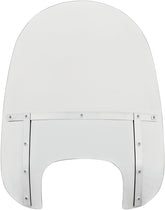 Memphis Shades Hd 21" Windshield Memphis Fats, Clear & Polished Mount Kit - 18+ Softail Windshield Memphis Shades